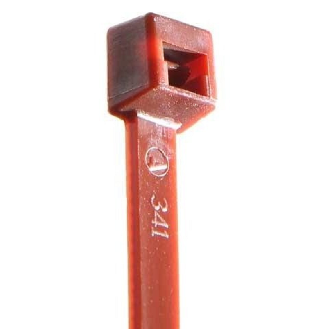 ACT AL-07-50-1-C 7" #50 lb. Brown Cable Ties 100/Pkg - Click Image to Close